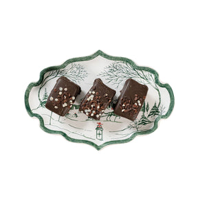 Juliska Country Estate Winter Frolic 7" Tray - Evergreen