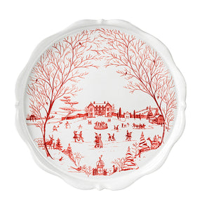 Juliska Country Estate Winter Frolic Cake Stand - Ruby