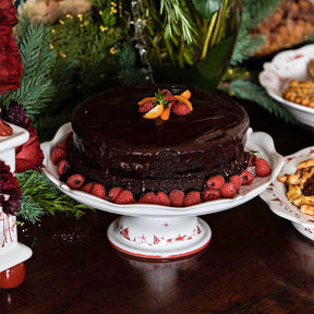 Juliska Country Estate Winter Frolic Cake Stand - Ruby