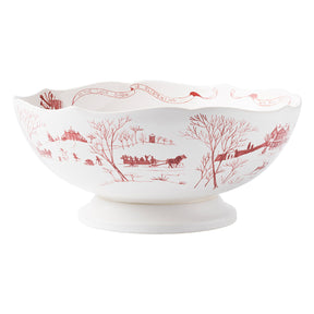 Juliska Country Estate Winter Frolic 13" Centerpiece Bowl - Ruby