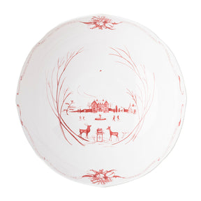Juliska Country Estate Winter Frolic 13" Centerpiece Bowl - Ruby