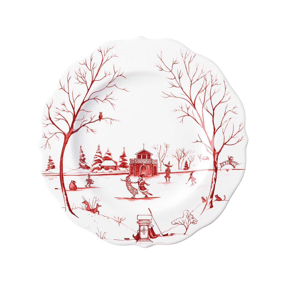 An image of Juliska Country Estate Winter Frolic  4PC place Setting - Ruby