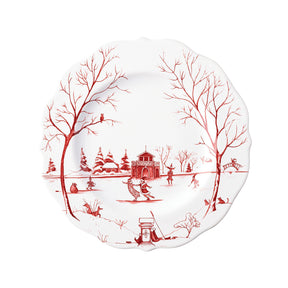 Juliska Country Estate Winter Frolic  4PC place Setting - Ruby