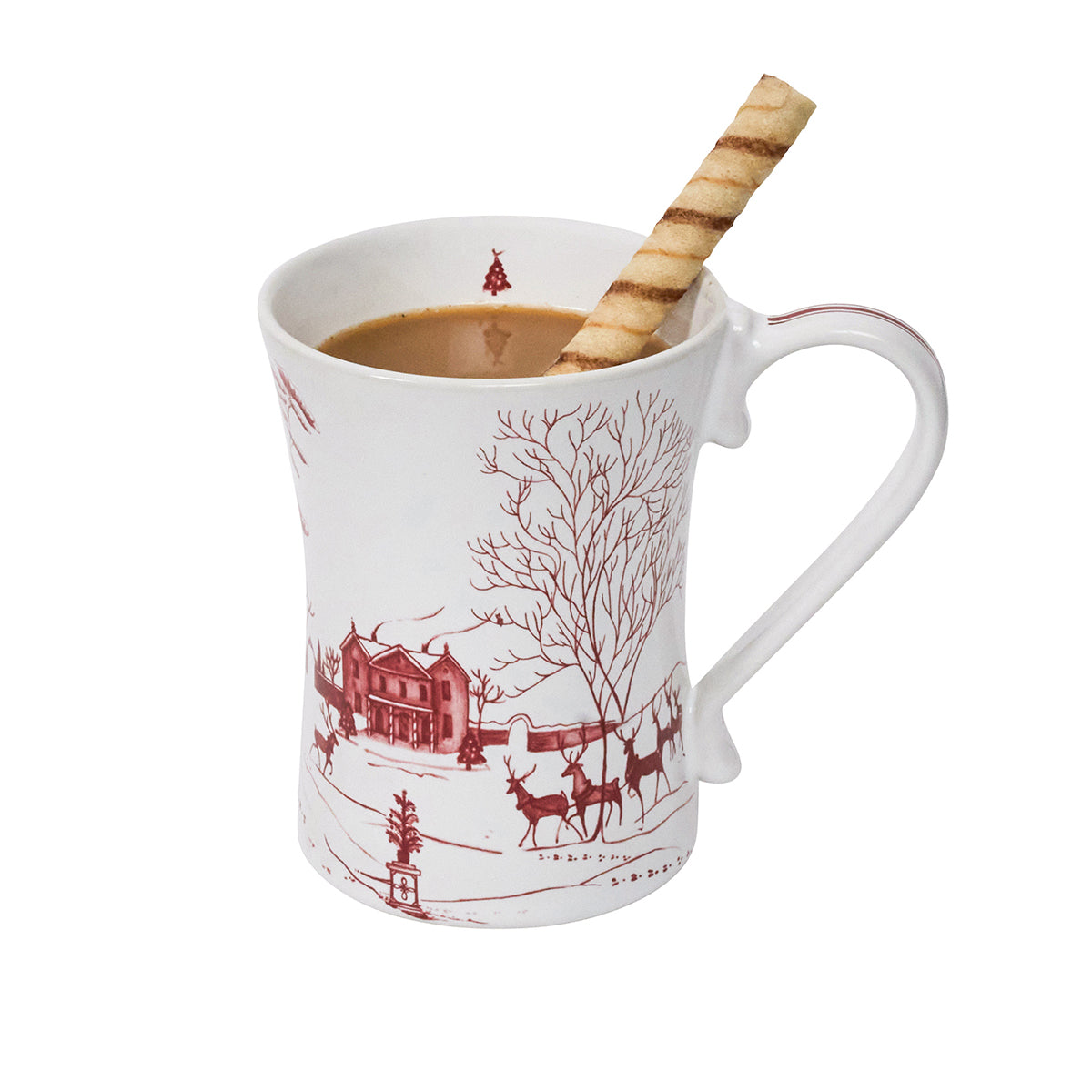 An image of Juliska Country Estate Winter Frolic Ruby Mug