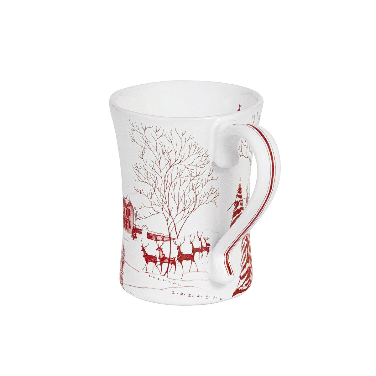 An image of Juliska Country Estate Winter Frolic Mug - Ruby