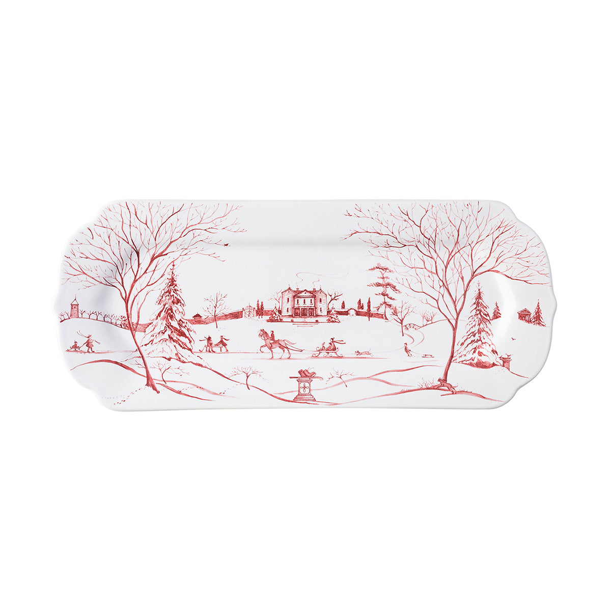 An image of Juliska Country Estate Winter Frolic Hostess Tray