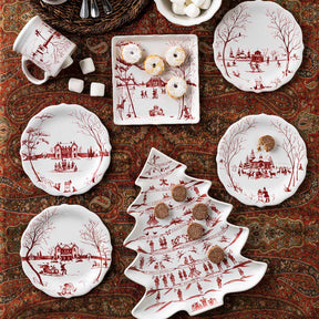 Country Estate Winter Frolic Party Plates - Set of 4
