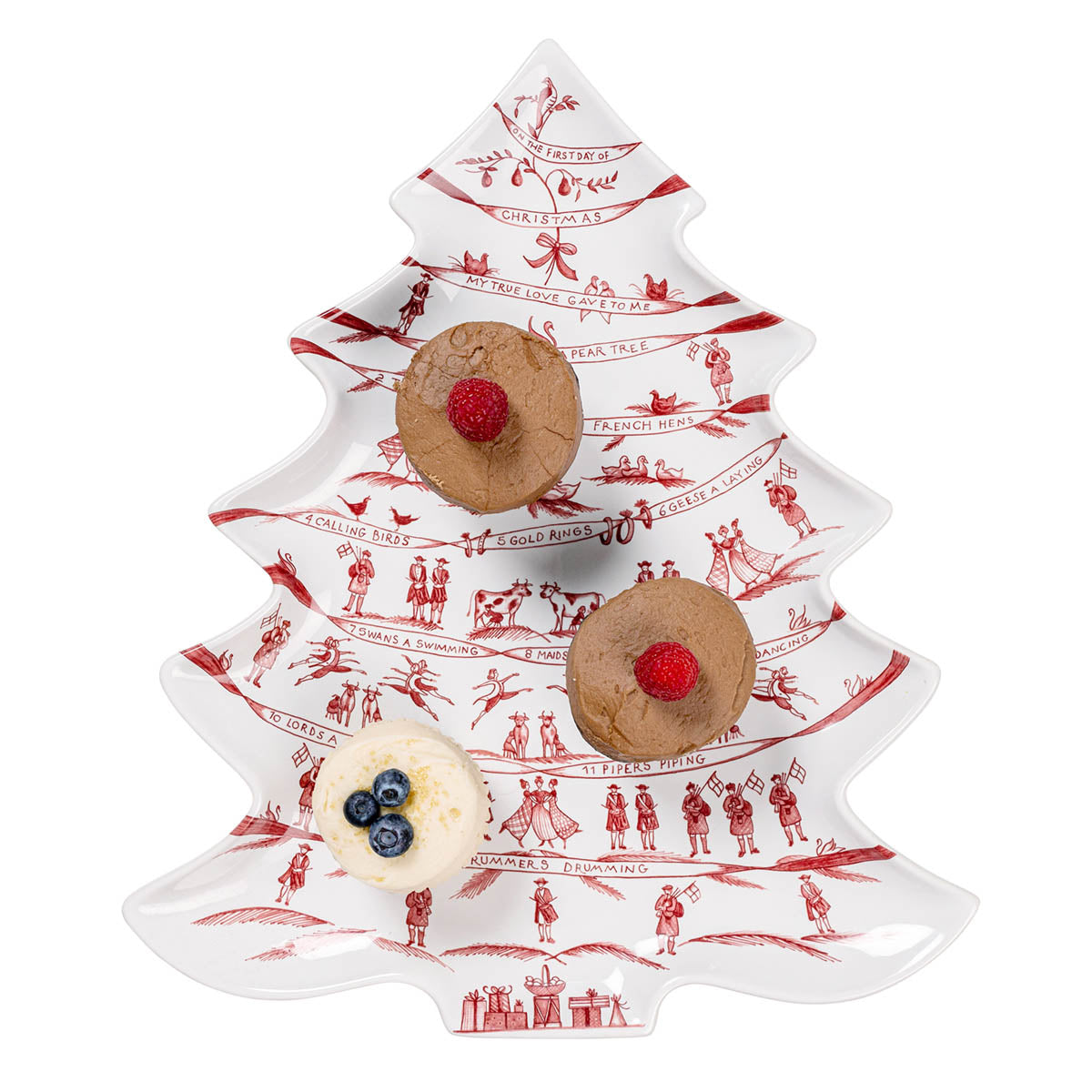 An image of Juliska Country Estate Winter Frolic Tree Platter