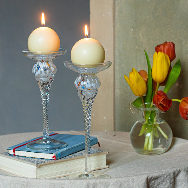 An image of Vietri Chiara Set of 2 Candlesticks