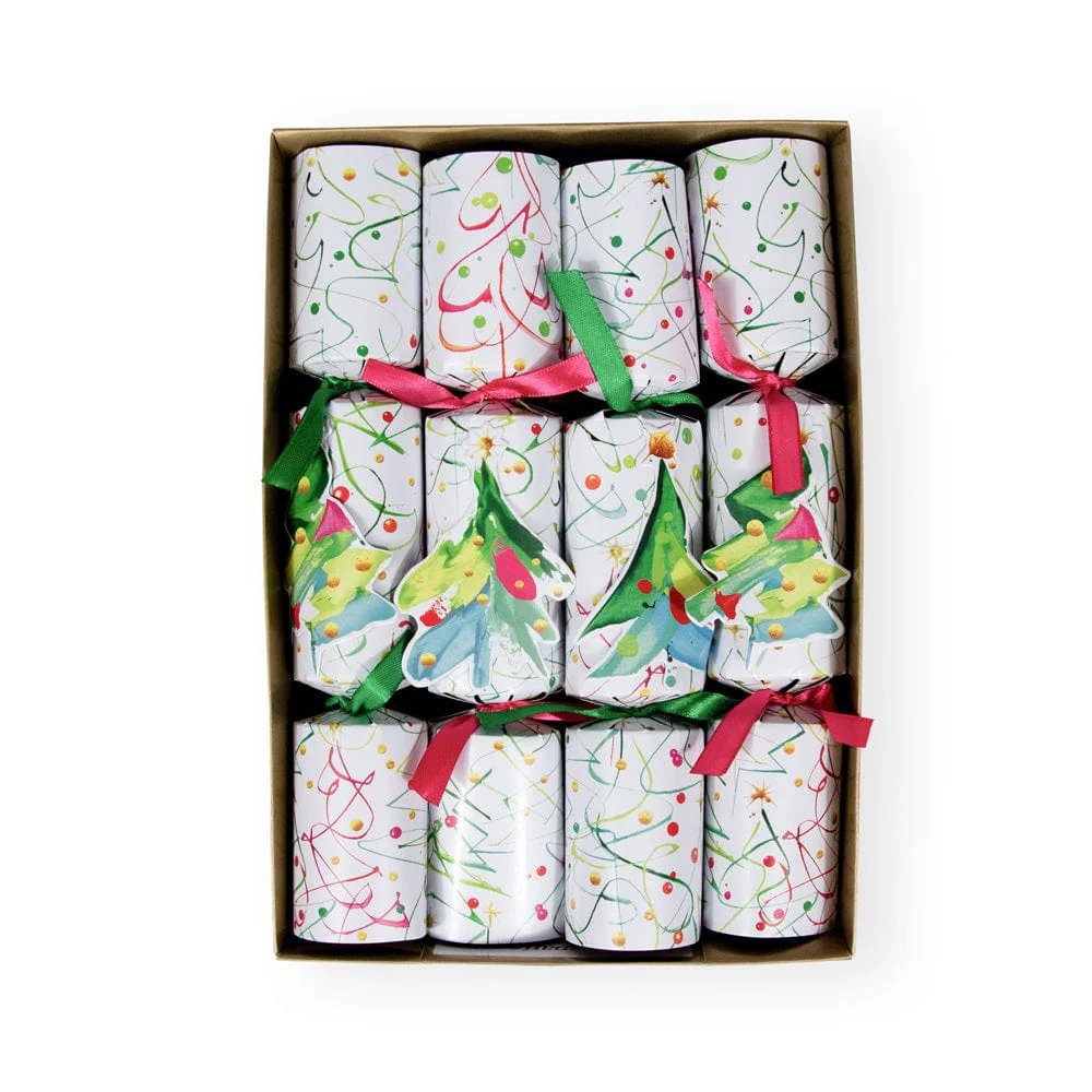 An image of Caspari Pop Christmas Christmas Cone Crackers - Box of 8