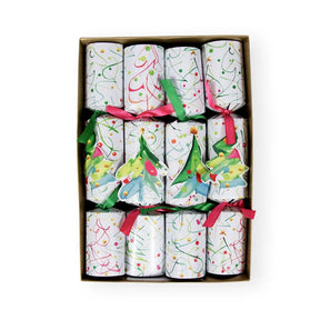Caspari Pop Christmas Christmas Cone Crackers - Box of 8