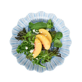 Juliska Cabana Stripe Melamine Dessert / Salad Plate Set of 4