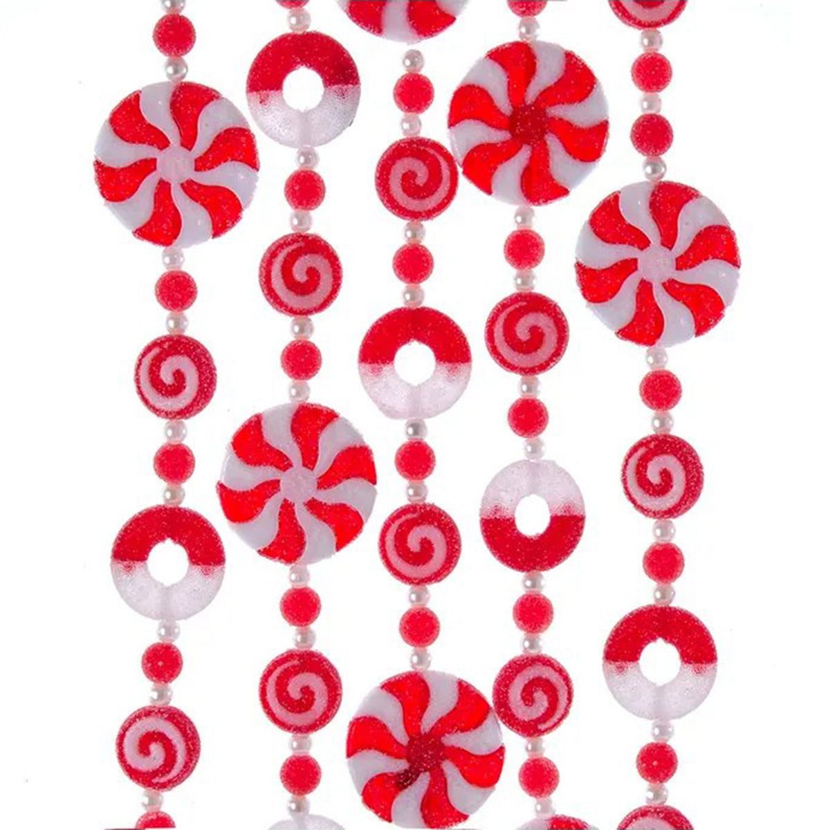 Kurt Adler Plastic Peppermint Candy Garland