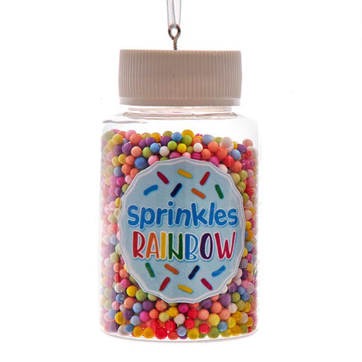 An image of Kurt Adler Rainbow Sprinkles Jar