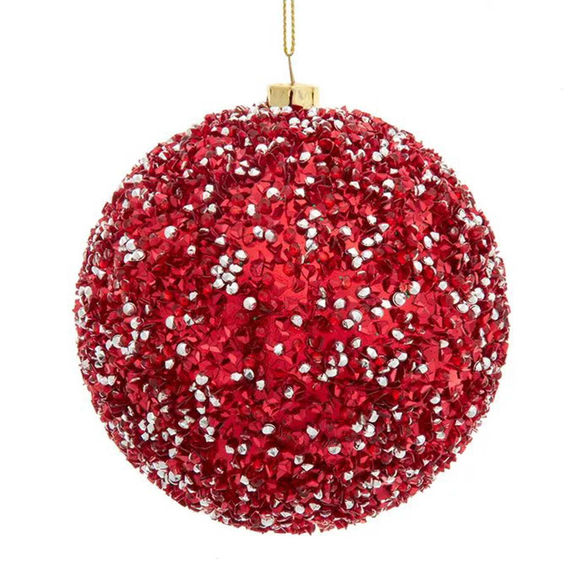 An image of Kurt Adler Red Bead Ball Ornament