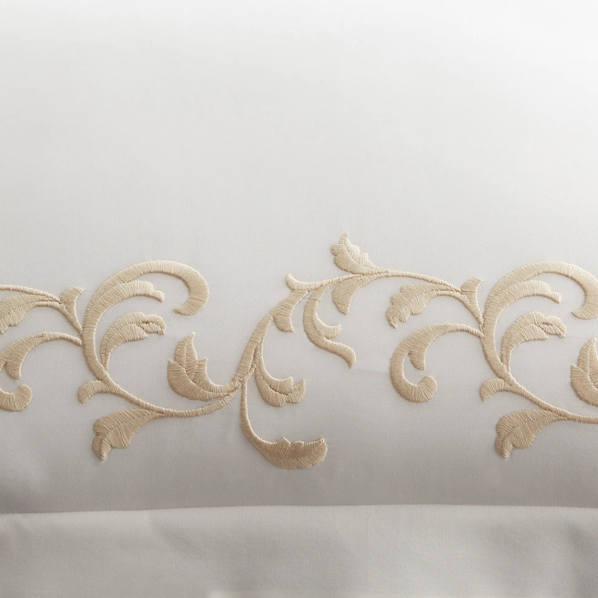 Scandia Home San Remo Embroidered Percale Duvet Cover