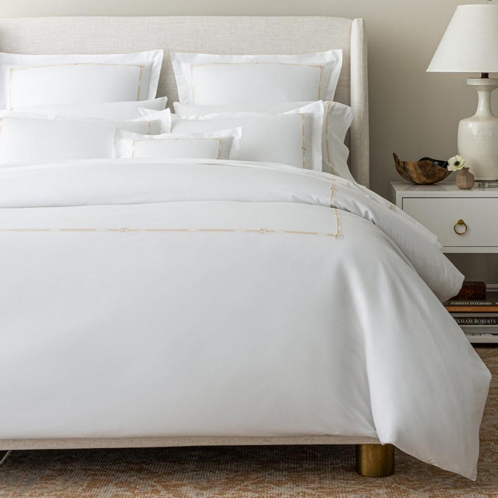 An image of Scandia Home Lisetta Percale Duvet Cover