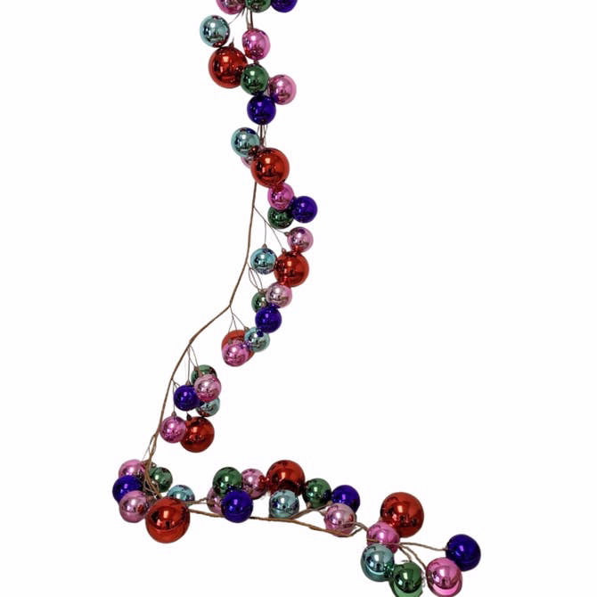 An image of David Christopher Fun and Festive Ball Garland Multi