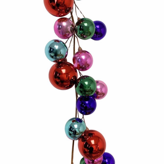 David Christopher Fun and Festive Ball Garland Multi
