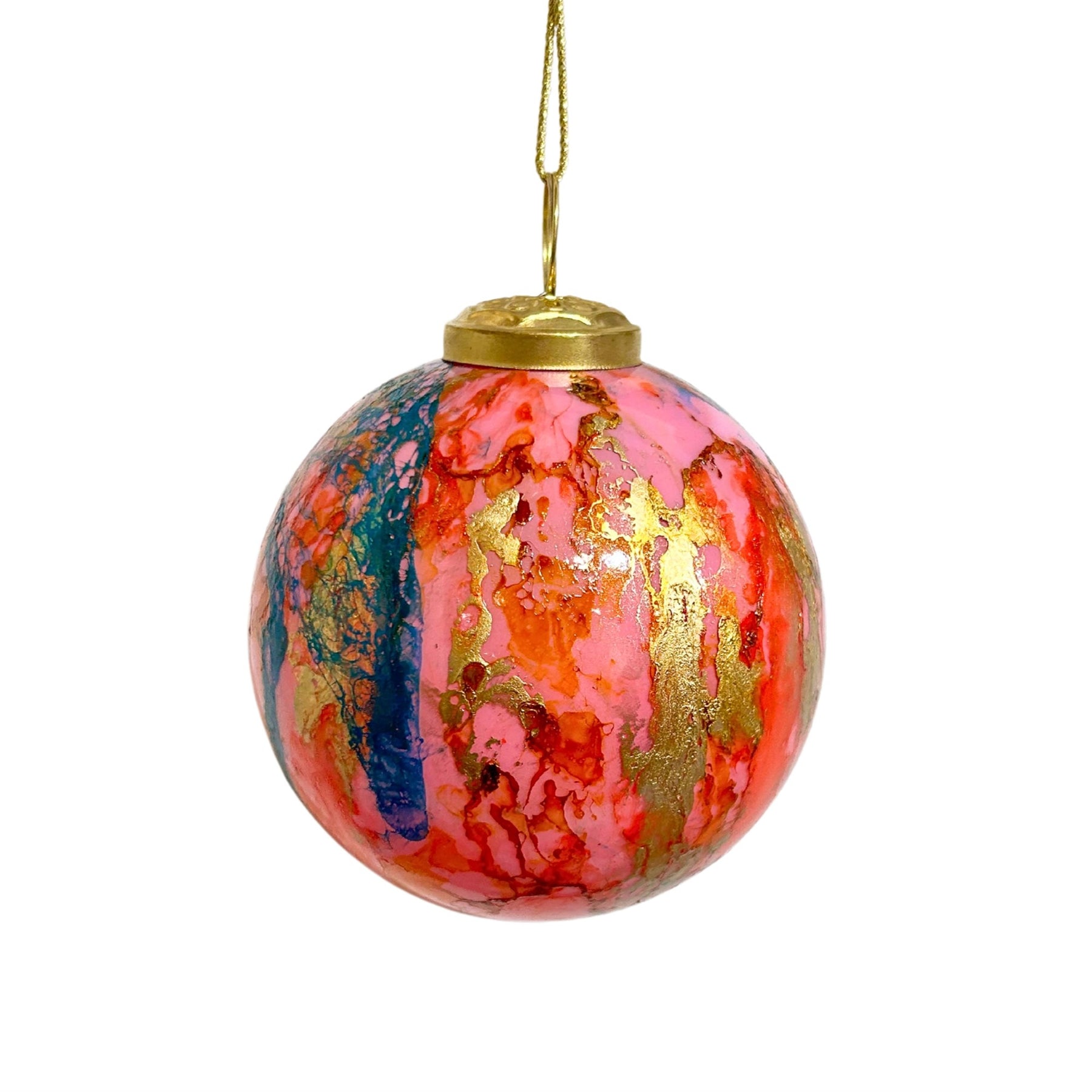 An image of David Christopher Watercolor Glass Ball Ornament
