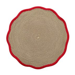 Deborah Rhodes Autumn Border Scallop Placemat - Set of 4