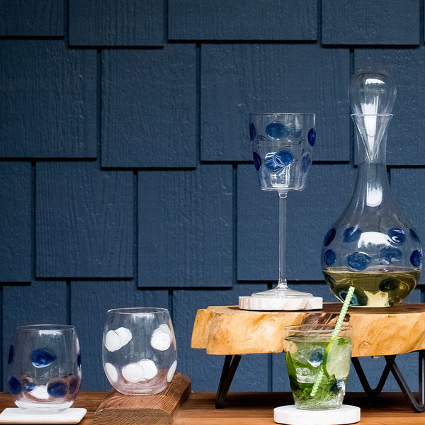 Vietri Drop Stemless Wine Glass