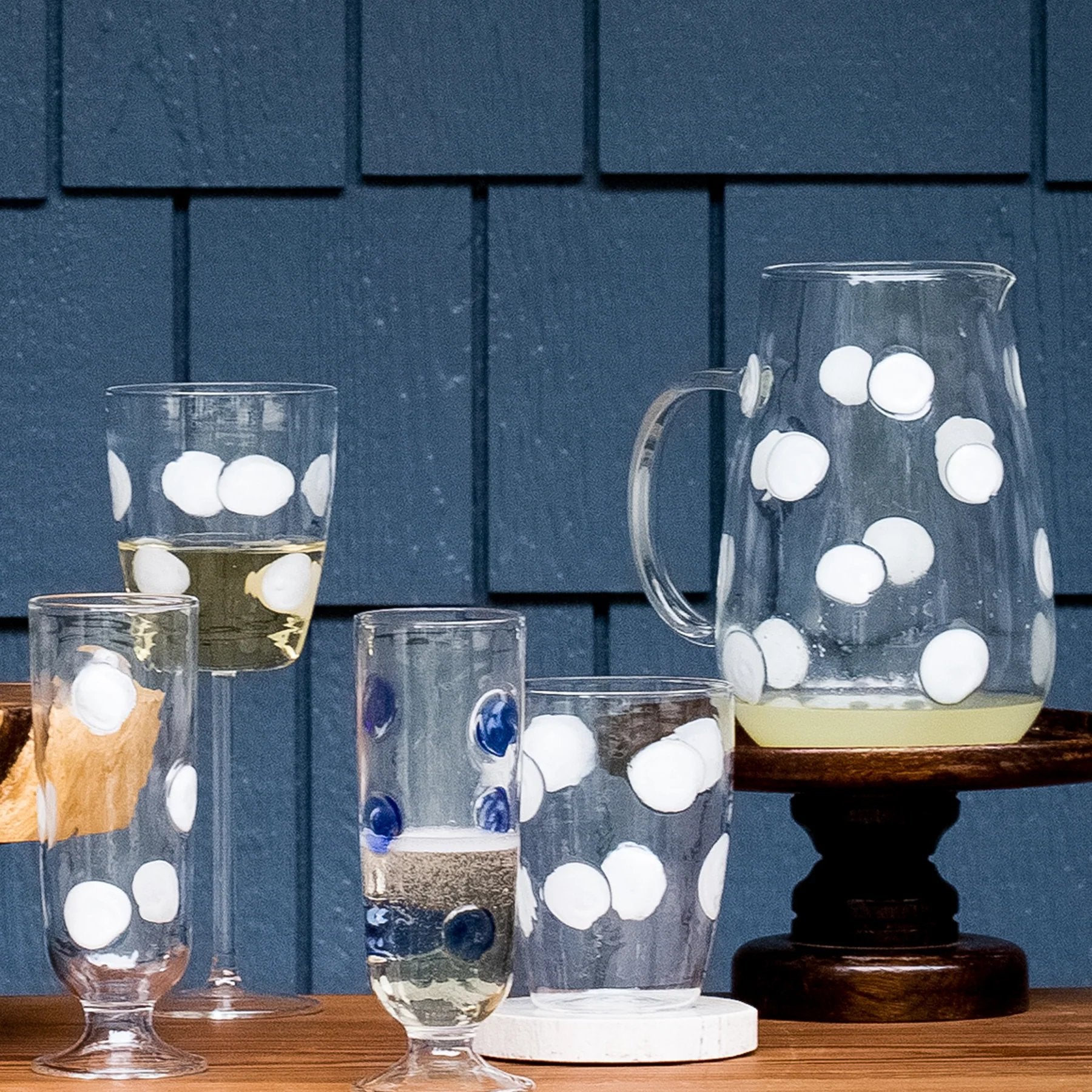 Vietri Drop Champagne Glass