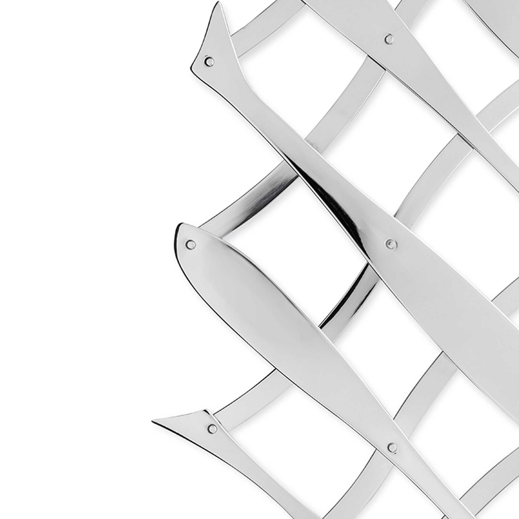 An image of Alessi D'Urbino-Lomassi Pescher Stainless Steel Expandable Trivet