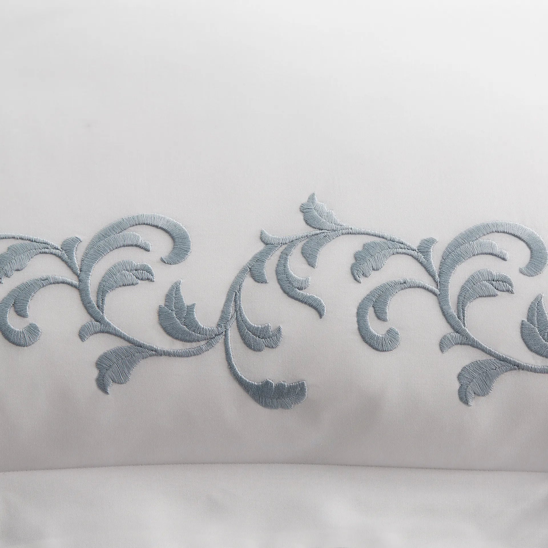 Scandia Home San Remo Embroidered Percale Flat Sheet