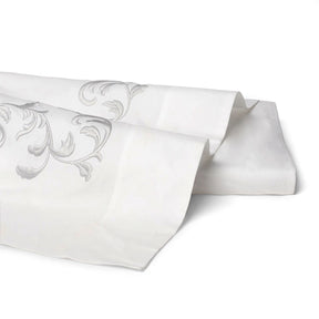 Scandia Home San Remo Embroidered Percale Flat Sheet