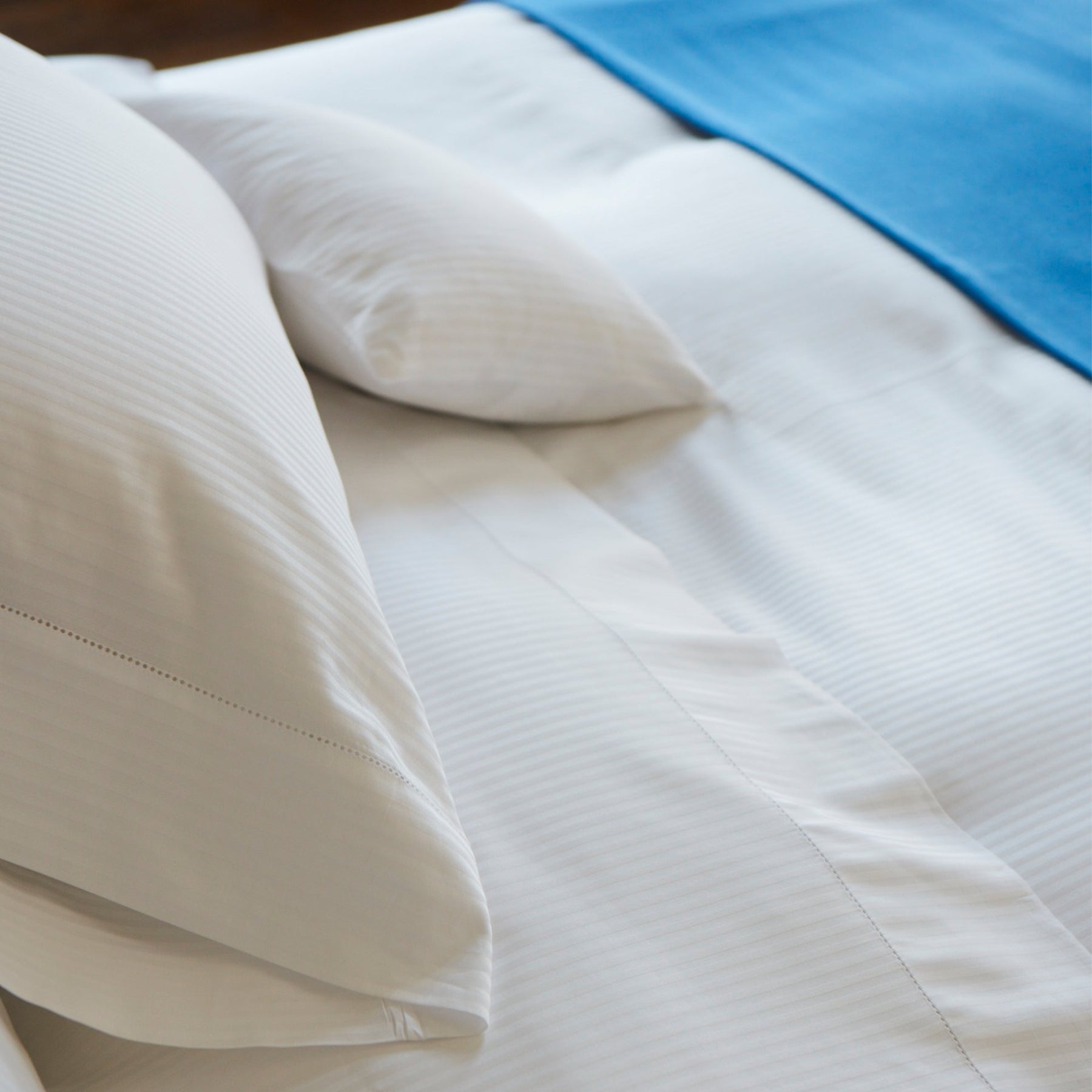 An image of Scandia Home Savoia Sateen Flat Sheet