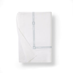 Scandia Home Lisetta Embroidered Percale Flat Sheet