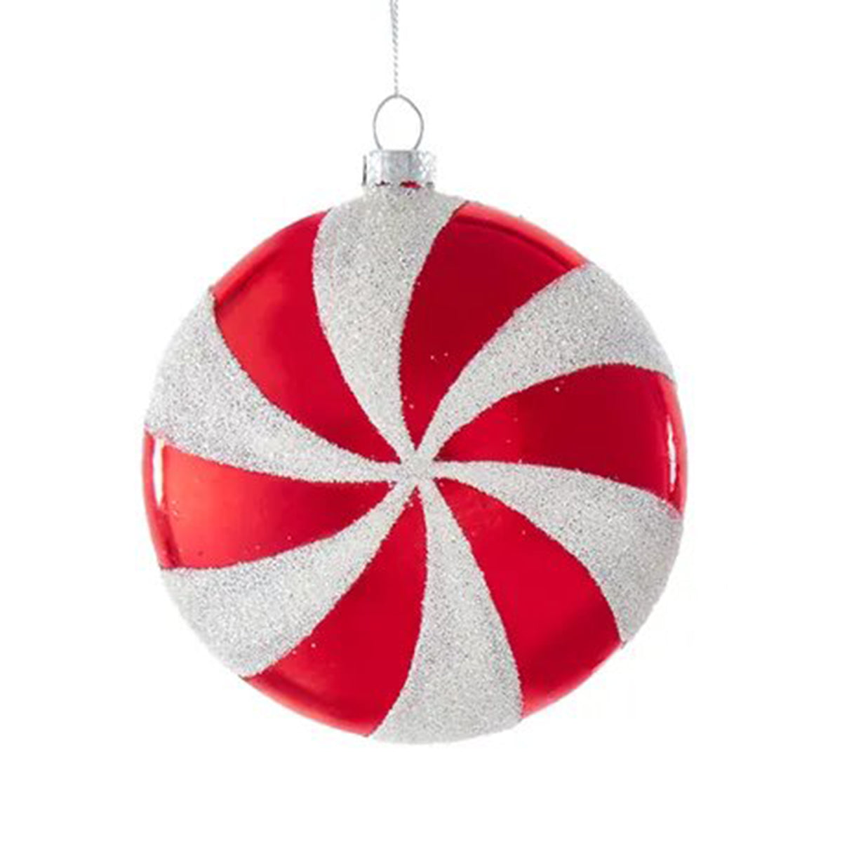 An image of Kurt Adler Wide Stripe Peppermint Ornament