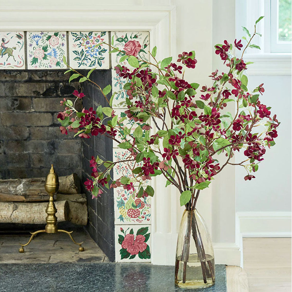 Diane James Burgundy Apply Blossoms