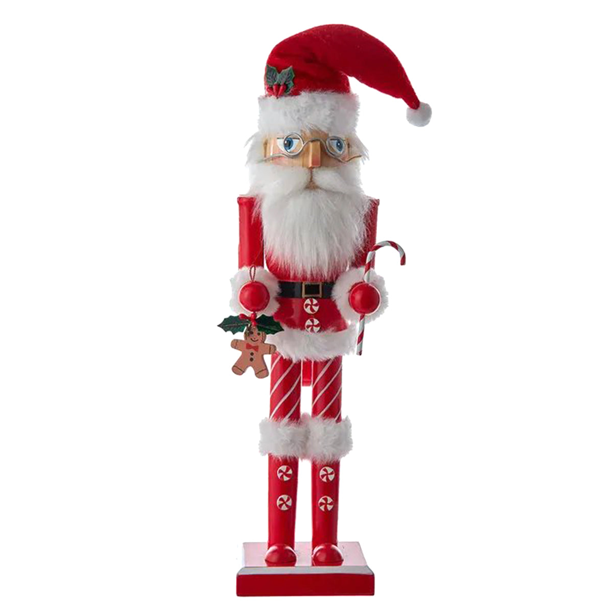 An image of Kurt Adler Wooden Santa Claus Nutcracker