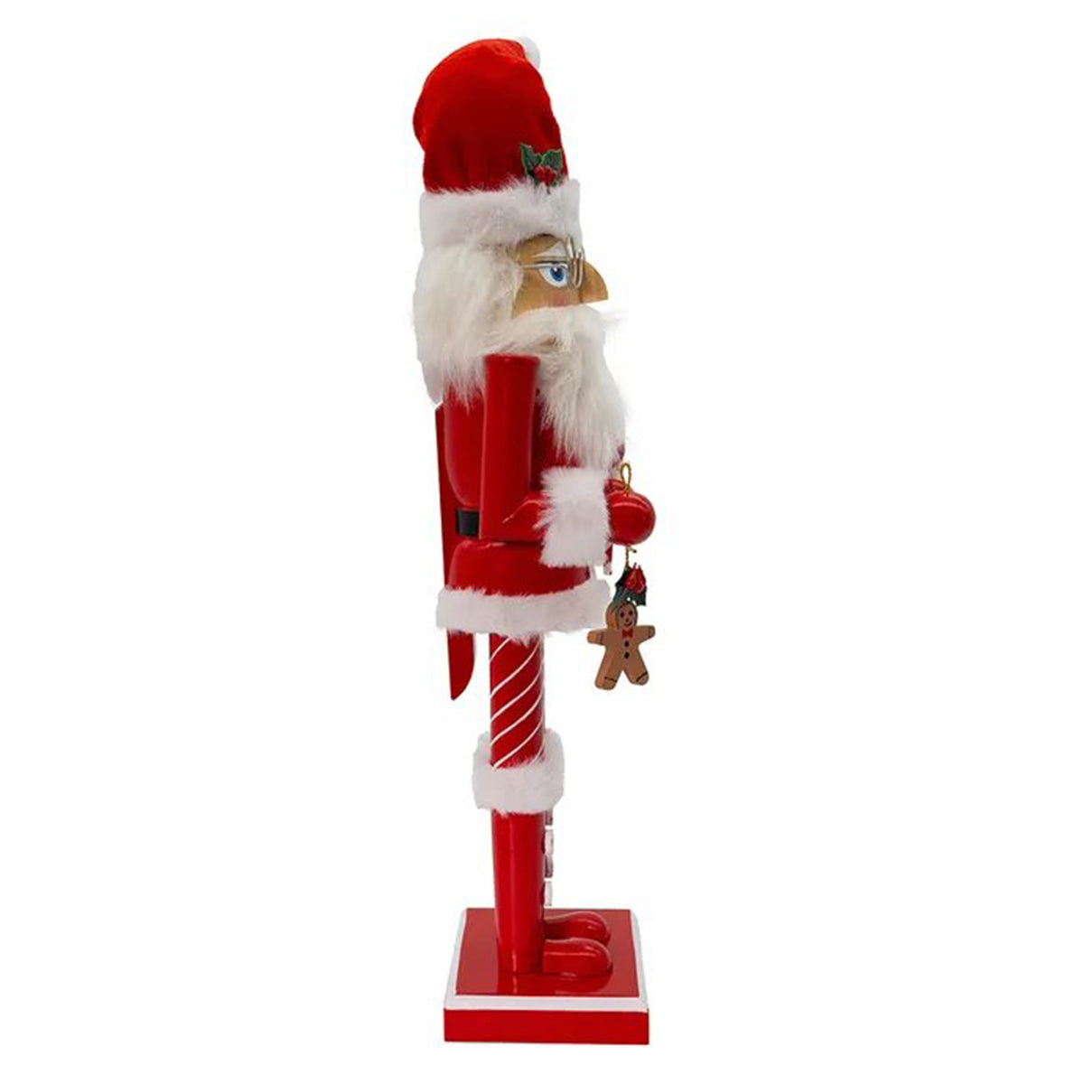 An image of Kurt Adler Wooden Santa Claus Nutcracker