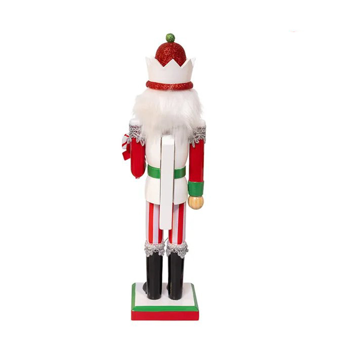 Kurt Adler 15" Jolly Red & Green Candy Cane Nutcracker