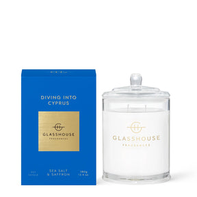 Glasshouse Diving in Cyprus Candle 13.4 oz