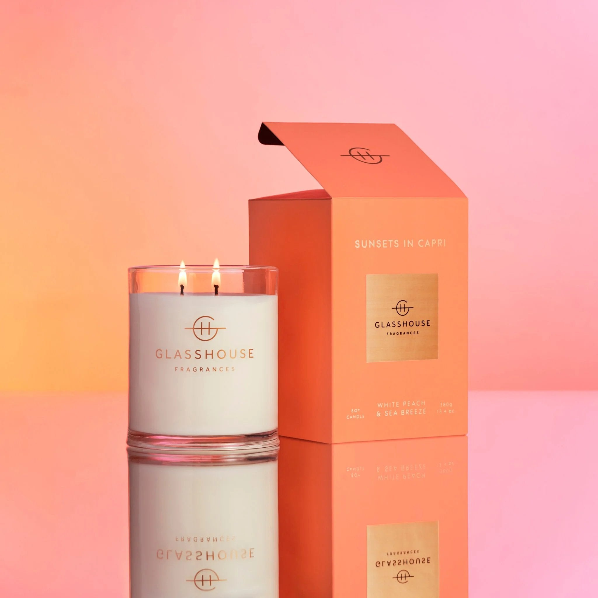 Glasshouse Sunsets in Capri Candle 13.4 oz