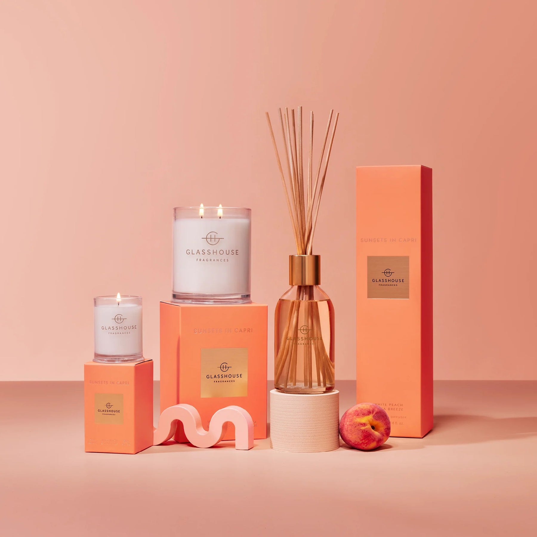 An image of Glasshouse Sunsets in Capri Fragrance Diffuser 8.4 fl oz