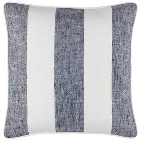 Annie Selke Awning Stripe Decorative Pillow - Navy 20" x 20"