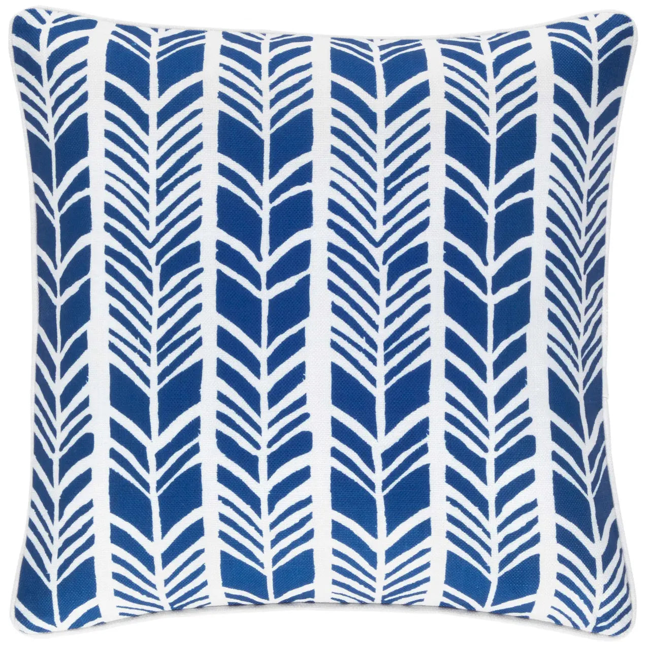 Annie Selke Chevron Stripe Decorative Pillow - Navy 20" x 20"