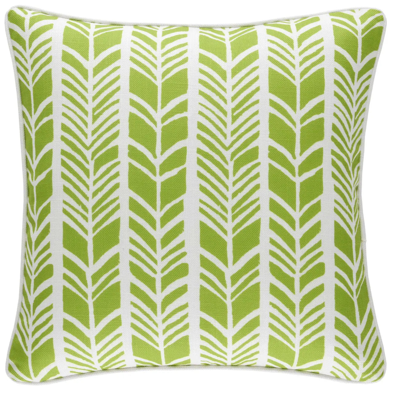 Annie Selke Chevron Stripe Decorative Pillow - Green 20" x 20"