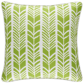 Annie Selke Chevron Stripe Decorative Pillow - Green 20" x 20"