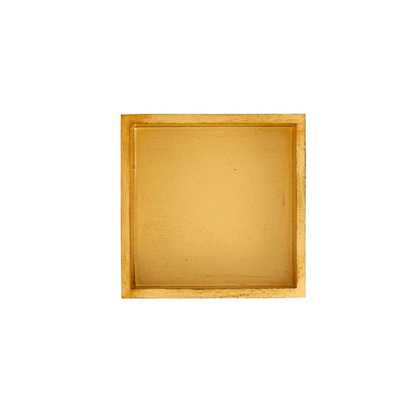 An image of Vietri Florentine Wooden Accessories Gold Cocktail Napkin Holder