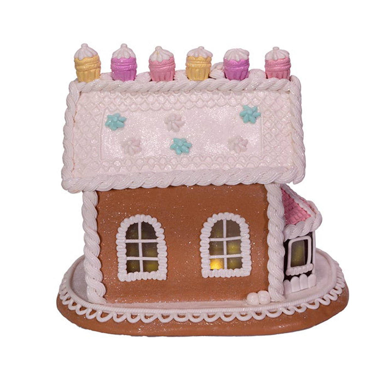 An image of Kurt Adler LED Gingerbread Cake House