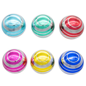 Kurt Adler Striped Multicolor Ball Ornaments - Box of 6