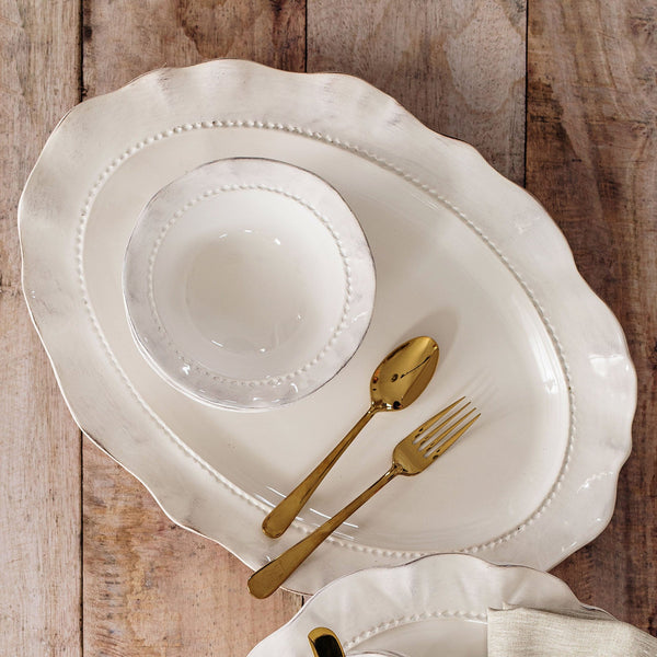 An image of Vietri Giorno Ash Oval Platter