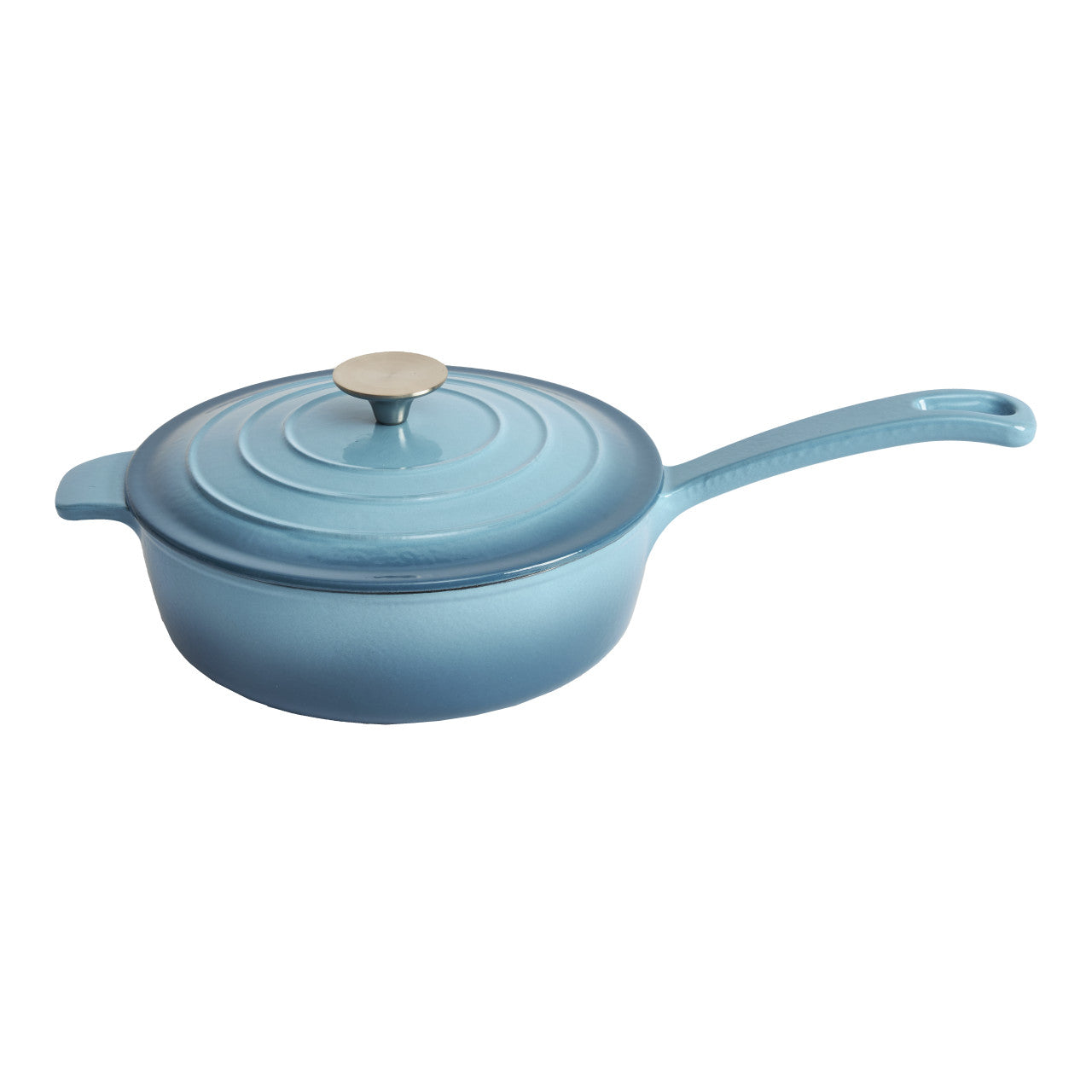 Enameled Cast Iron Covered Sauce Pan