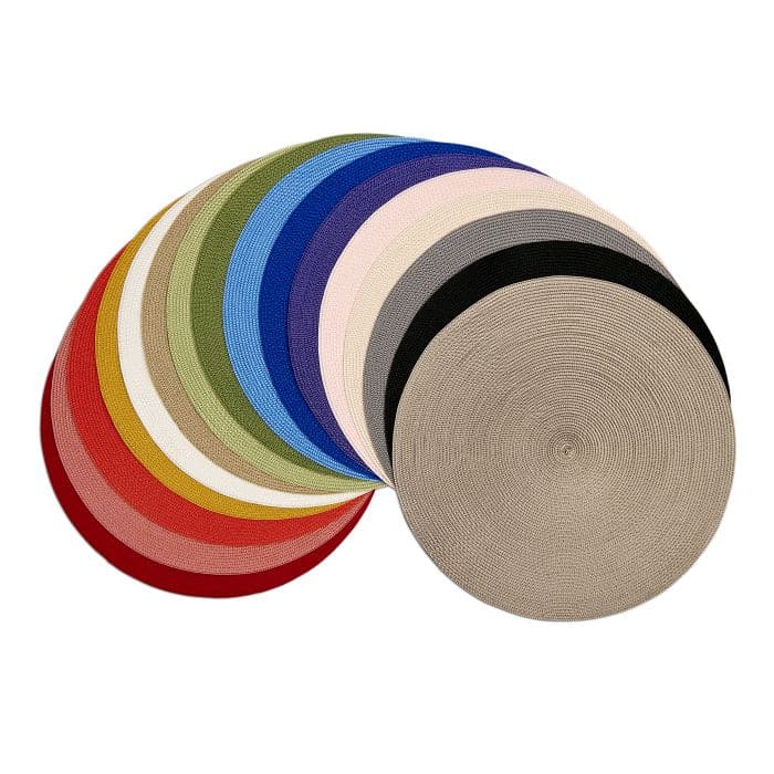 Deborah Rhodes Braided Round Placemats - Set of 4